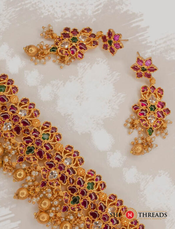 Red-Beads-Choker-Necklace-02