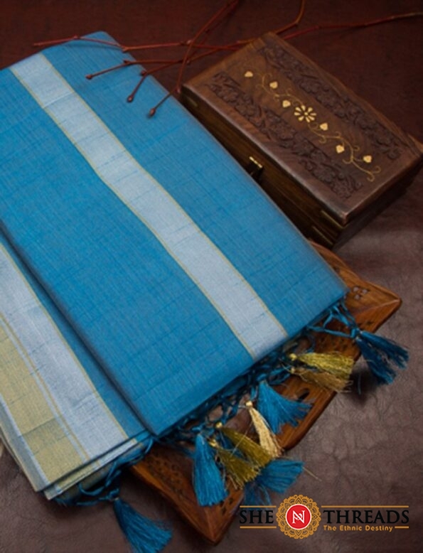 Tussar-Silk-blue-01
